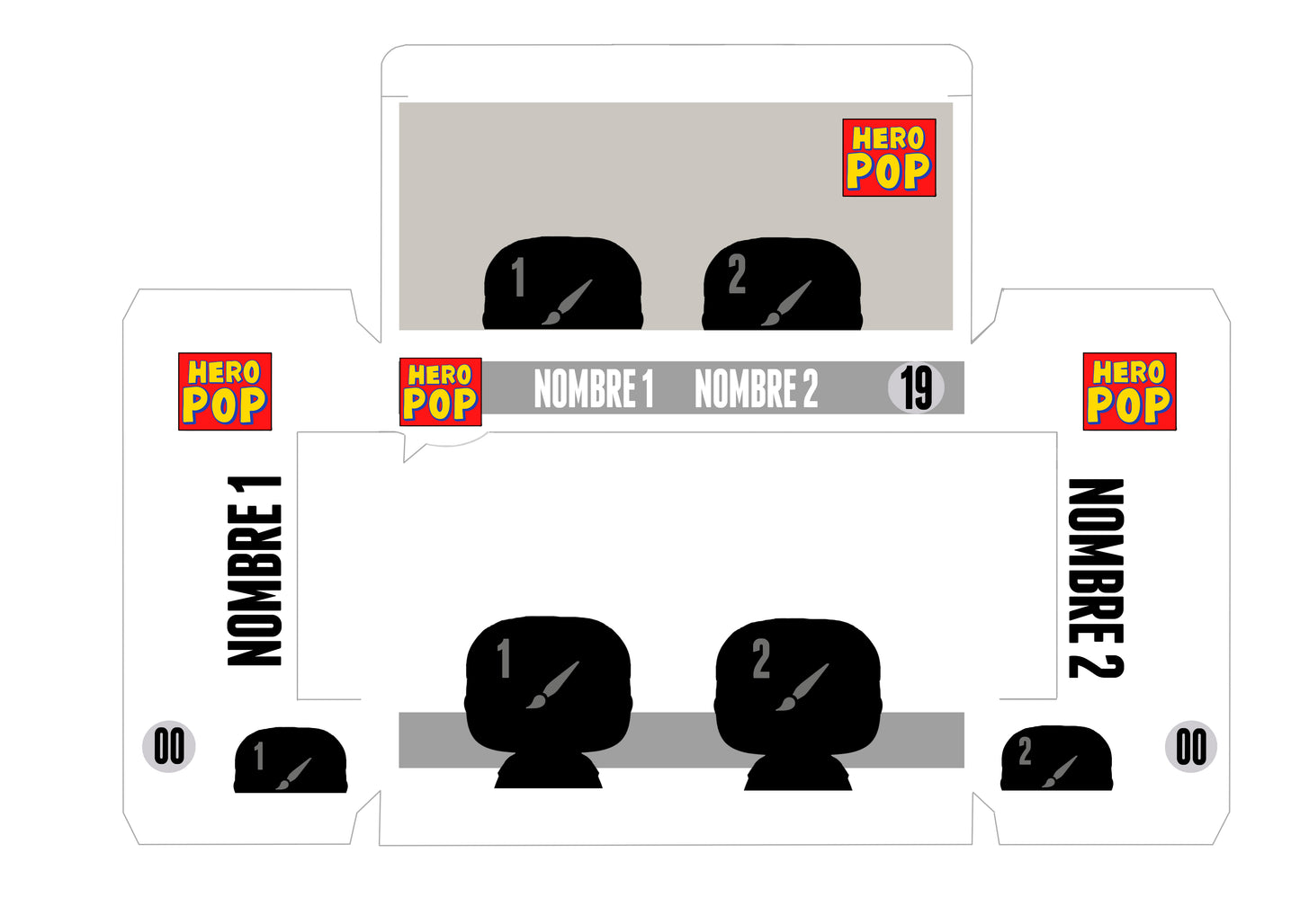 Hero Pop Dúo Personalizado