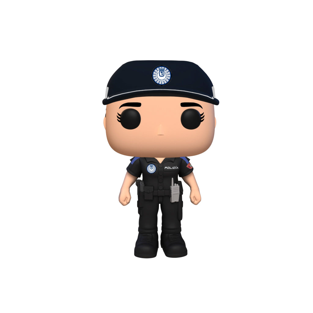 Hero Pop Policía Municipal Madrid Mujer – gorra y emisora, vista frontal