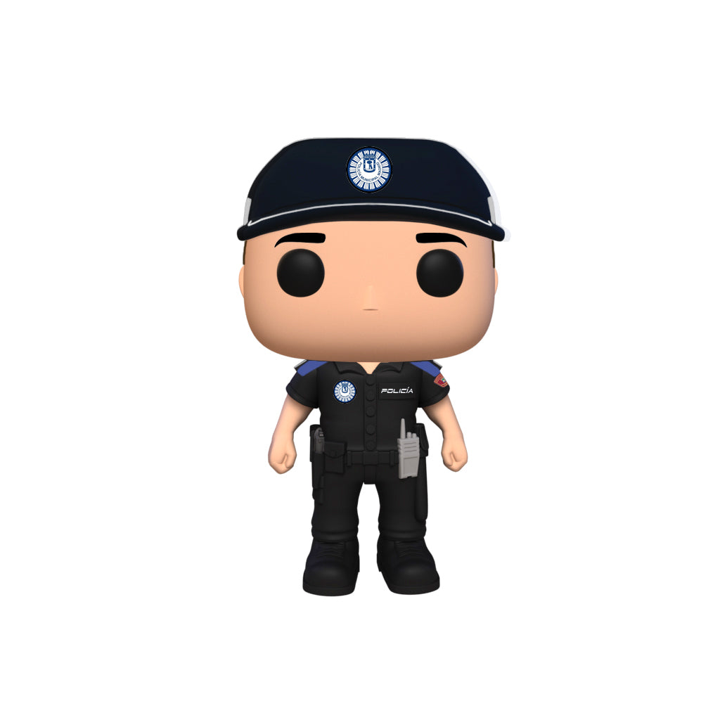 Hero Pop Policía Municipal Madrid Hombre – gorra y emisora, vista frontal