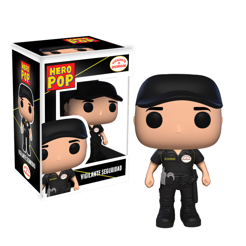 Hero Pop Vigilante de Seguridad Negro Hombre