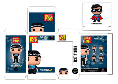 Hero Pop Policía Local Azul Hombre
