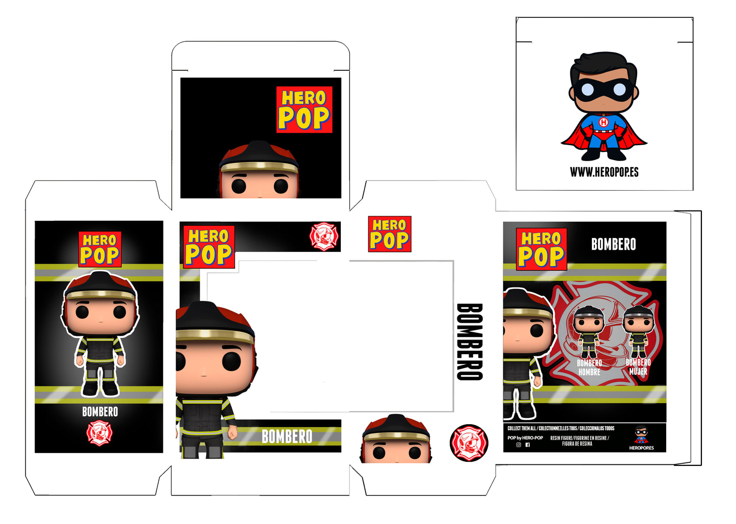Hero Pop Bombero Negro Hombre