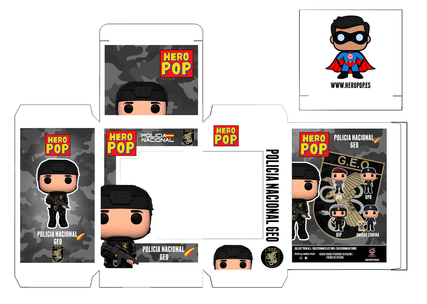 Hero Pop Policía Nacional GEO Hombre