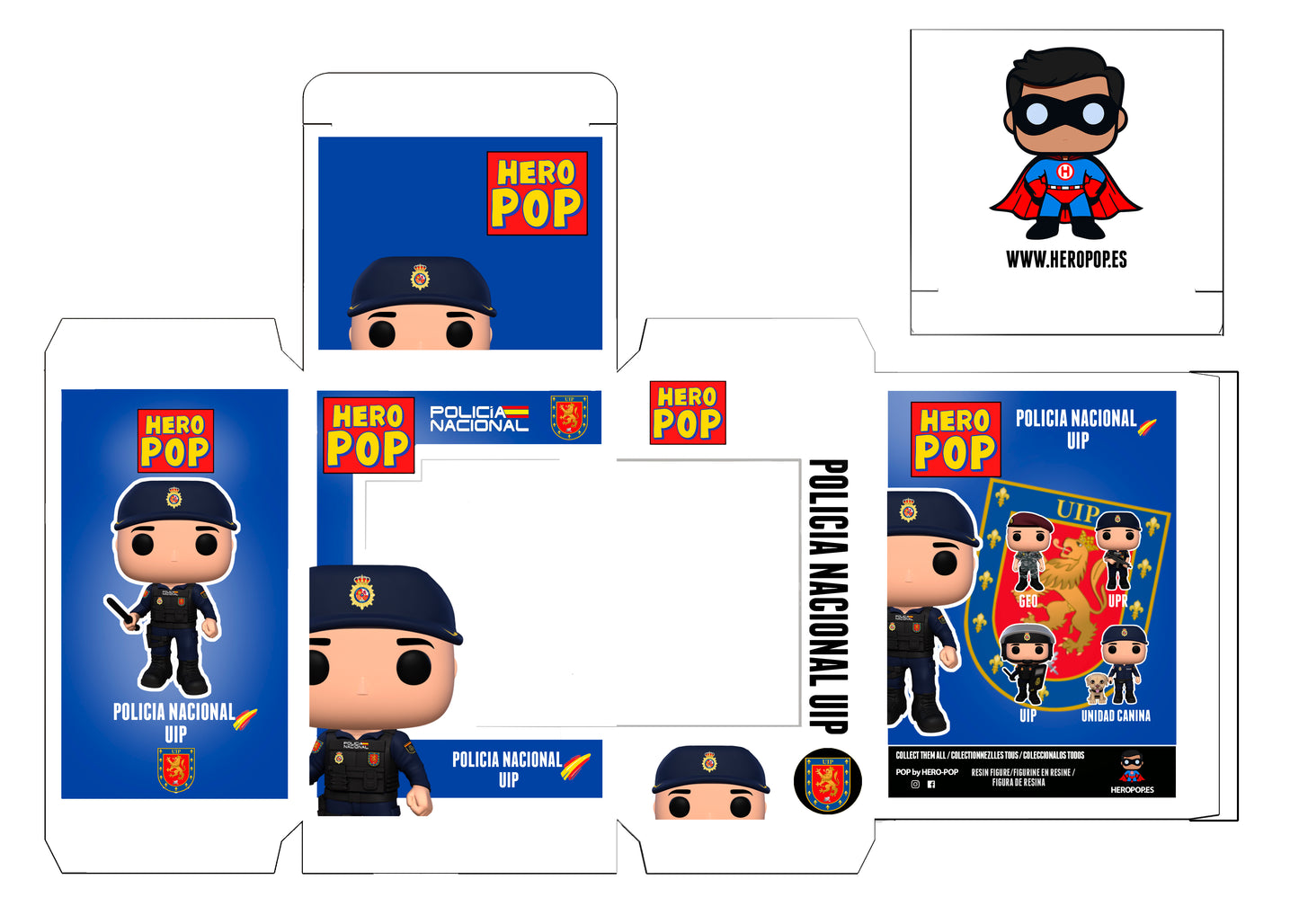 Hero Pop Policía Nacional UIP Hombre