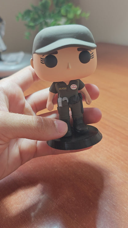 Hero Pop Vigilante de Seguridad Marrón Mujer
