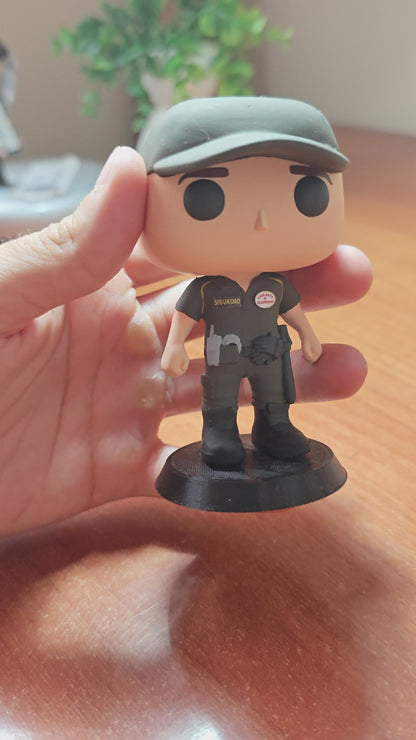 Hero Pop Vigilante de Seguridad Negro Hombre