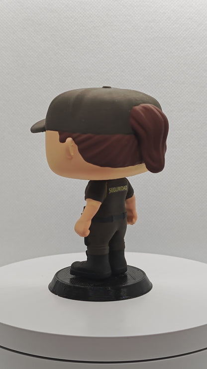 Hero Pop Vigilante de Seguridad Marrón Mujer